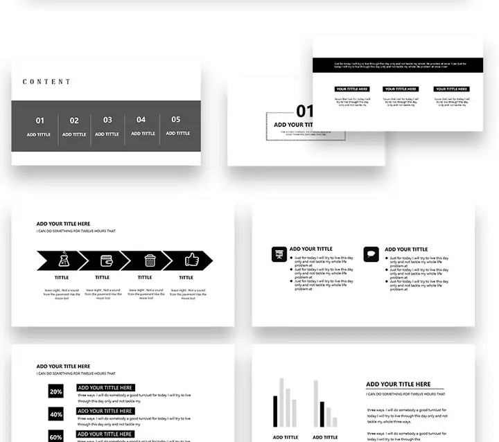 图片[14]-72套极简风PPT模板-极简ppt模板简约商务高级感年终中工作总结述职报告演讲动态模版-pojian