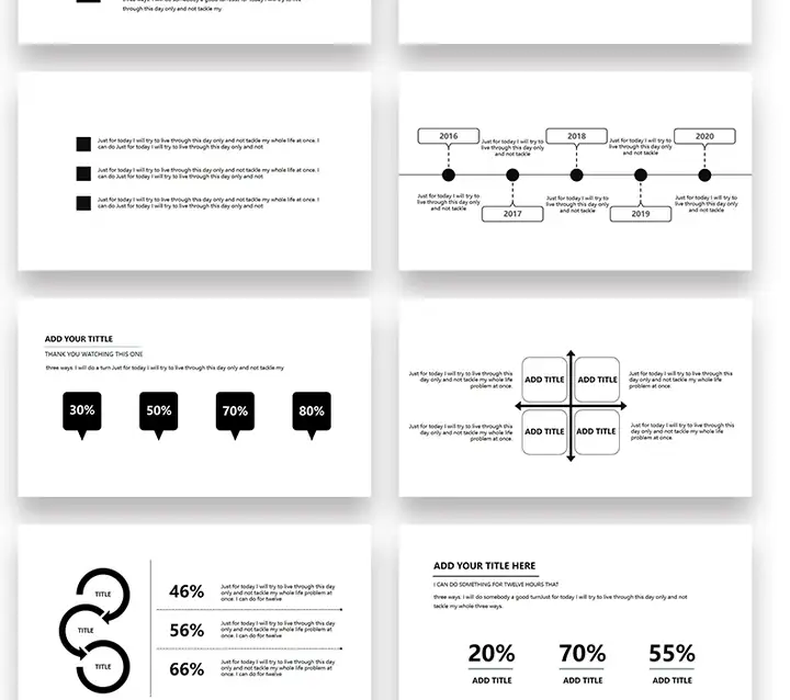 图片[15]-72套极简风PPT模板-极简ppt模板简约商务高级感年终中工作总结述职报告演讲动态模版-pojian