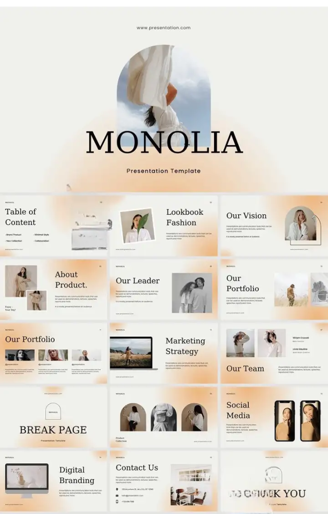 图片[7]-41套高级PPT模版素材-高级感作品集PPT模板 抽象艺术设计感排版求职面试活动汇报通用-pojian