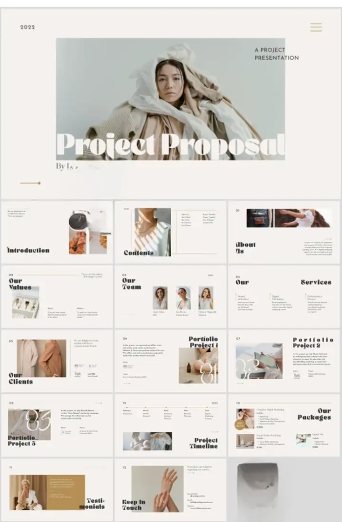 图片[10]-41套高级PPT模版素材-高级感作品集PPT模板 抽象艺术设计感排版求职面试活动汇报通用-pojian