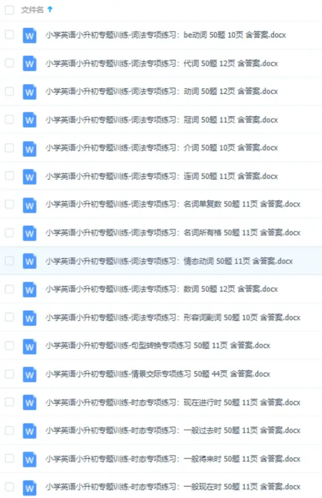 图片[4]-英语语法学习大全【小学+初中+高中】英语语法ppt课件合集高中初中小学英语专项训练题电子版资料-pojian