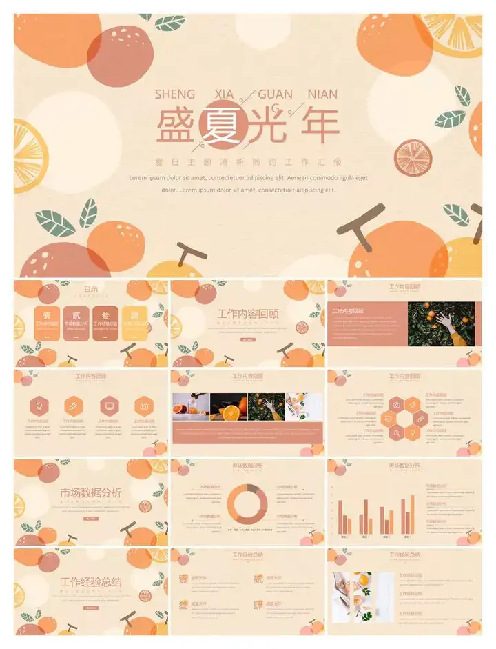 图片[9]-文艺清新ppt模板合集-水彩卡通简约工作总结汇报教学课件动态演讲模版-pojian