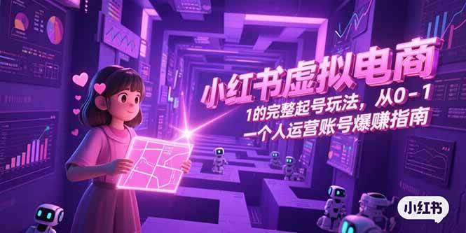 2025小红书虚拟电商系列课程，从入门到精通，近乎0成本操作-pojian