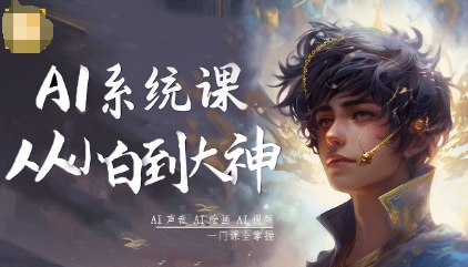 AI系统课程，从小白到大神系统学AI，AI声音-AI绘画-AI视频一门课全掌握-pojian