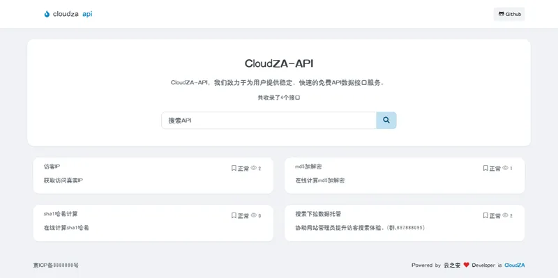 CloudZA(开源API接口管理系统源码)-pojian