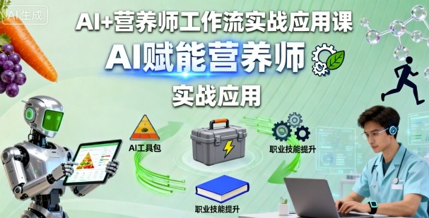 AI+营养师工作流实战应用课，AI赋能营养师-pojian