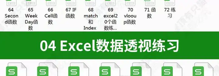 图片[11]-150套excel练习素材【训练试题及答案】题库函数公式表格练习题实操基础数据透视图表制作【电商热销789】-暗冰资源网
