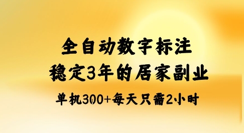全自动数字标注，稳定3年的蓝海项目，居家也能矩阵开干的副业，单机日入3张+【揭秘】-pojian