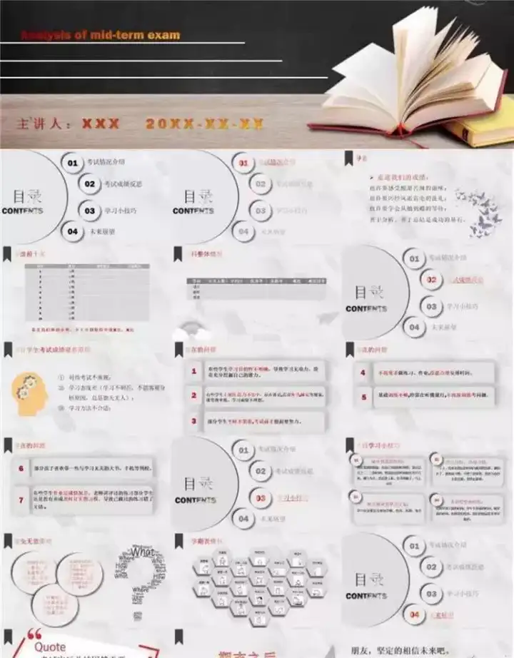 图片[15]-32款考试成绩总结分析PPT模板-中小学教师学校考试成绩质量分析会PPT模板【电商热销711】-暗冰资源网