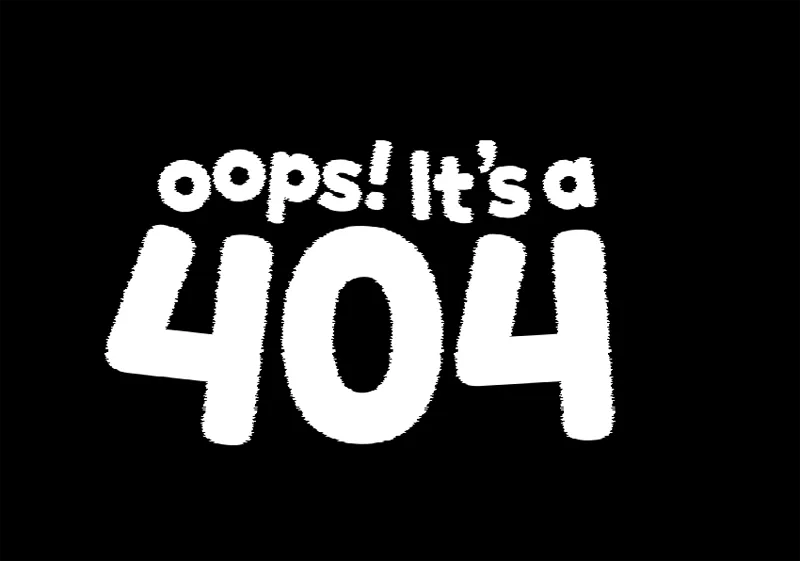 文字抖动动画特效404错误页面HTML源码-pojian