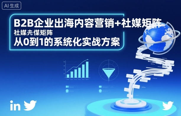 B2B企业出海内容营销+社媒矩阵，从0到1的系统化实战方案-pojian